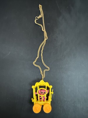 Rare Vintage Liddle Kiddles Zoolery Playful Panther Necklace Circus Wagon BowTie