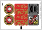 Lego Sticker Sheet for Set 70500 Inv. 555