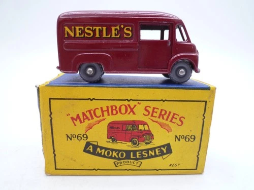 VINTAGE MOKO LESNEY No.69a COMMER NESTLE'S VAN IN ORIGINAL BOX 1959 GPW