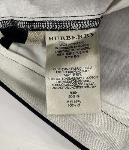 AUTHENTICATED Burberry London Brit Black Chino Slacks Trousers Pants - Men's 32 - Picture 4 of 6