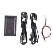 Thermomètre Numérique Multifonction Double Sonde avec Écrans LED en Mode Cels