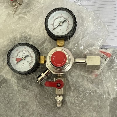 Dual Gauge Gasflasche CO2 Regler für Fassbier Homebrew Kegerator