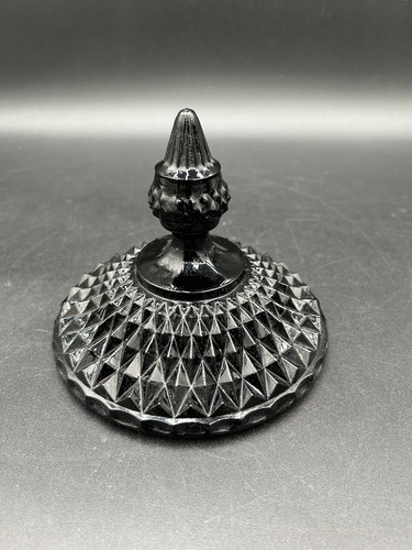 Tiara Glas Schwarz Diamantschliff Bonboniere Vintage Gothic - Bild 6 von 13