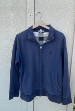 Burberry Brit Men's Full Zip Sweater Black Size Xl Faded