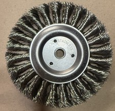 Weiler 6" X 5/8" - 1/2" Arbor Hole/ Weiler Stainless Steel Knot Wire Wheel Brush