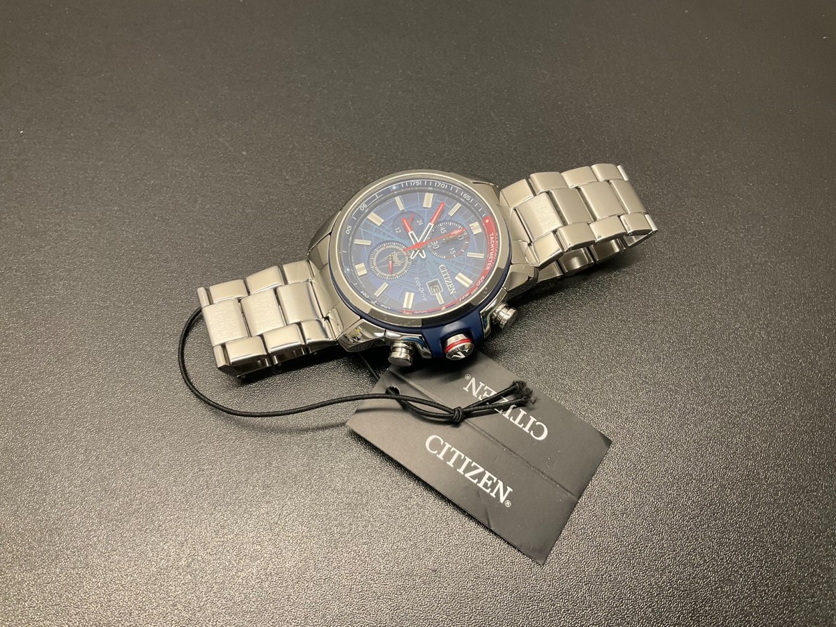 Citizen Marvel Spider-Man Eco-Drive Chronograph Blue Dial Men's