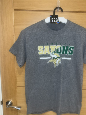 229 Langley Saxons T-Shirt - Size S - American Football - Langley High School