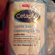 Cetaphil Gentle Skin Cleansing Cloths Aloe Vera B5 B3 Sensitive Skin Face