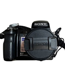 Sony Cyber-shot DSC-H7 Digital Camera 8.1MP Black 15x Zoom  Battery - Untested