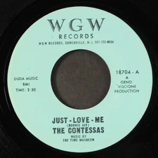 CONTESSAS: just-love-me / time for crying WGW 7" Single 45 RPM