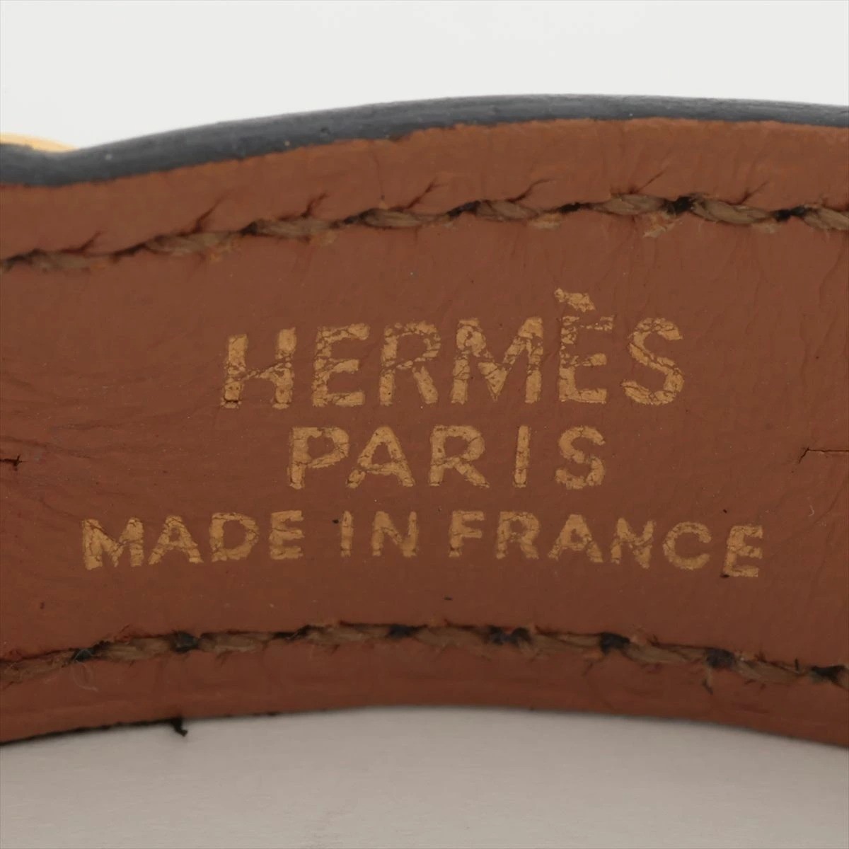 Hermes  Chaine d'Ancre Leather/Metal Khaki/Gold Unisex Good Condition Used thumbnail 16