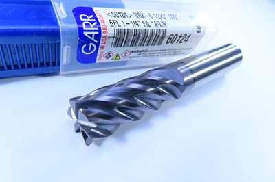 #ad NEW 1 2quot; GARR VRX 6 FLUTE .030quot; RADIUS 60124 SOLID CARBIDE CUTTING END MILL $39.75