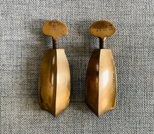 Pair of Antique Brass Draw Knife Chamfer Gauges Pat. July 14, 1885 Old Tool