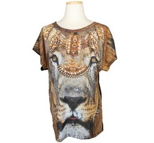 Philipp Plein Couture Animal Print Beaded Top 66 26807613