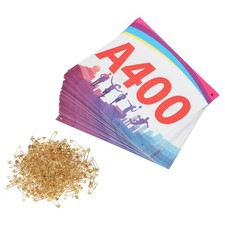 Running Bib Number 7x6 Inch, 301-400 Shadow Waterproof Competitor Number