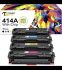 414A Toner Cartridges (with Chip) for HP 414A 414X 414 W2020A Color Laserjet Pr