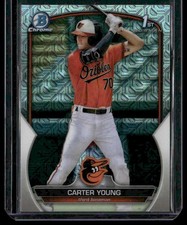 2023 Bowman Chrome Prospects Carter Young Mojo Refractor (RC)