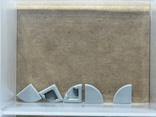 LEGO Parts - Light Bluish Gray Tile, Round 1 x 1 Quarter - No 25269 - QTY 5