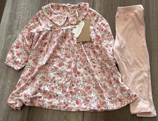 NWT Angel Dear 6/12 months Dress And Leggings Floral