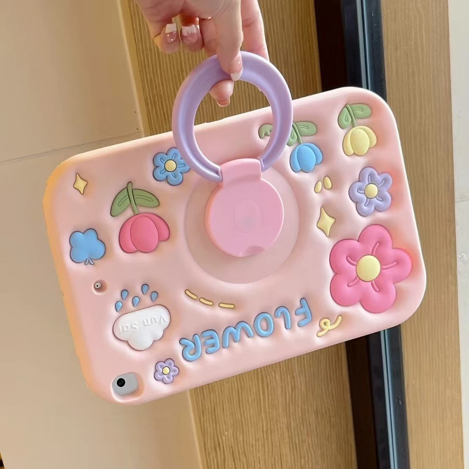 Linda Funda con Soporte para Niños para iPad 11th A16 10th 10.9" 9 8 7 mini 7 6 Air Pro 11 Foto 4 de 4