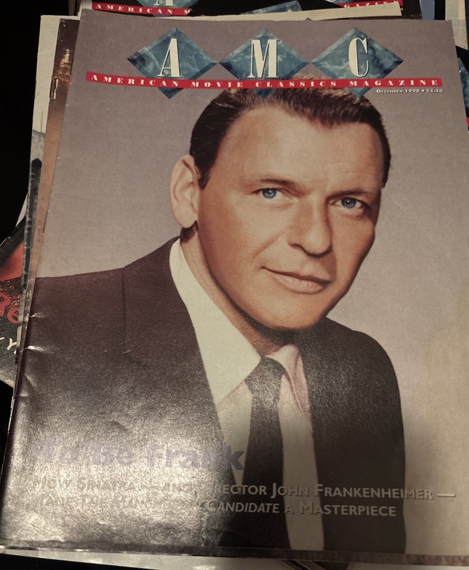 AMC AMERICAN MOVIE CLASSICS  MAGAZINE Dec 1998 Frank Sinatra COVER,