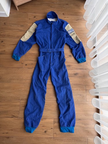 Vintage Stand 21 Racing Suit 80s Karting Overall Leather Shoulder Panels - Picture 2 of 20