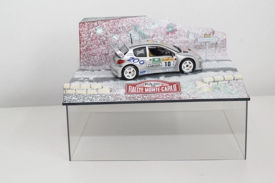 B86 1:43 NOREV 472605 PEUGEOT 206 WRC MONTE CARLO RALLY PANIZZI MIB VERY RARE! - Image 2 of 4