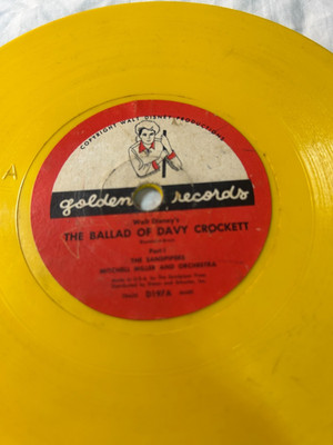 Golden Records Walt Disney's The Ballad of Davy Crockett 78 RPM  Vinyl G R-10