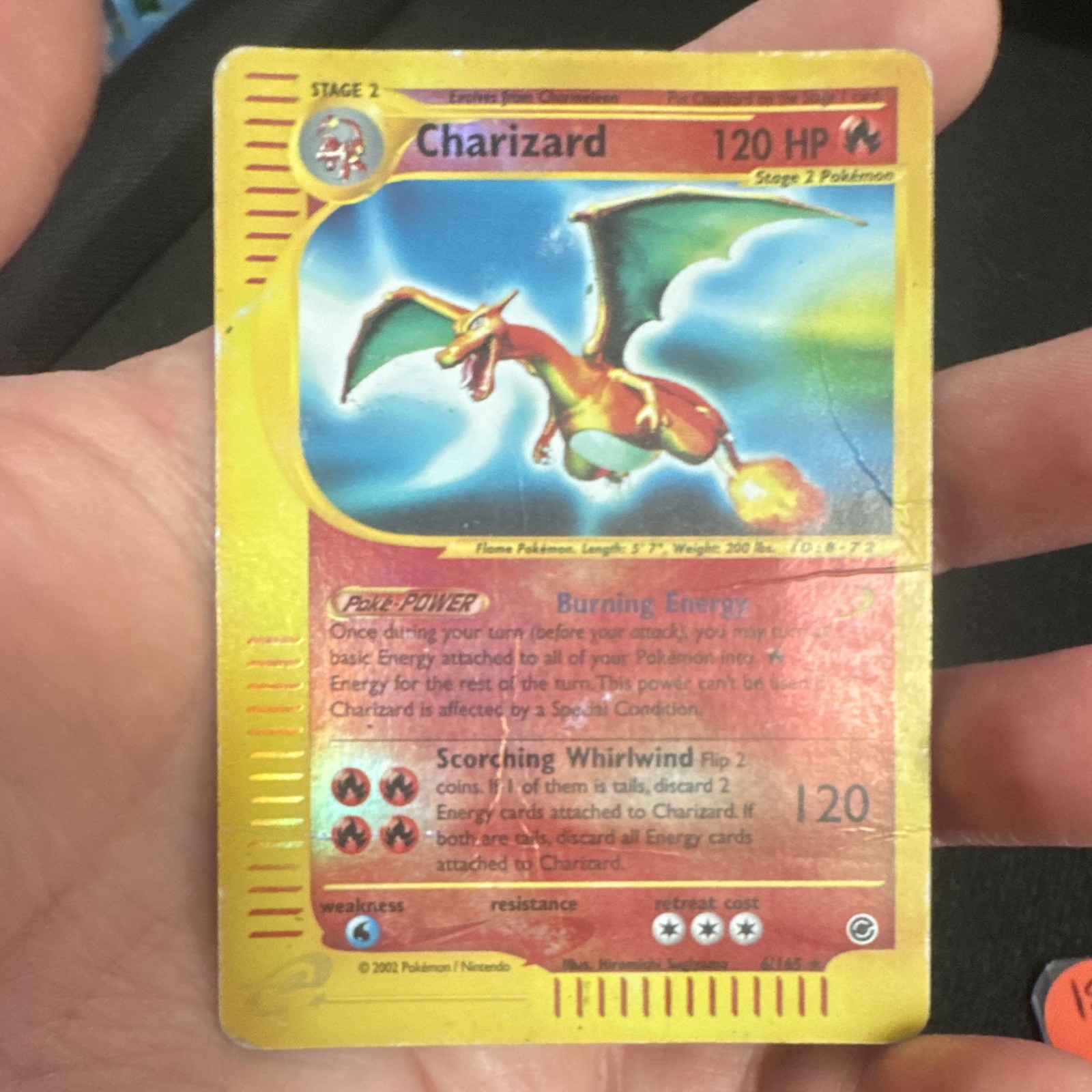Charizard 6/165 Expedition Base Set Reverse Holo Rare English 2002 Pokemon TCG