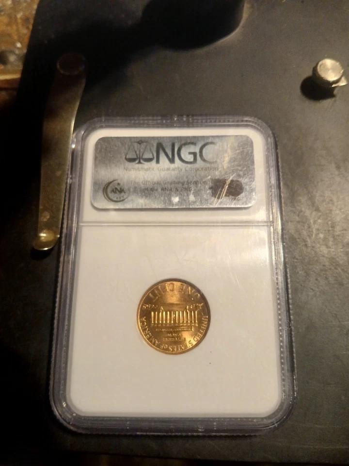   SUPER RARE CHEERIOS NGC CERTIFIED MS65 RD LINCOLN CENT Cherry.  BEAUTIFUL GEM - Image 3 of 4