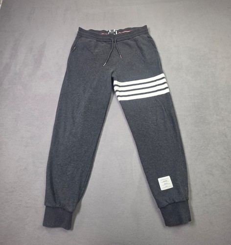 Thom Browne Classic Loopback 4-Bar Track Pants Mens 4 Dark Gray Drawstring Japan
