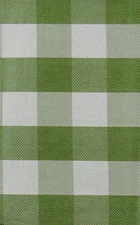 Autumn Large Gingham Check Vinyl Flannel Back Tablecloth Green Var Size Elrene