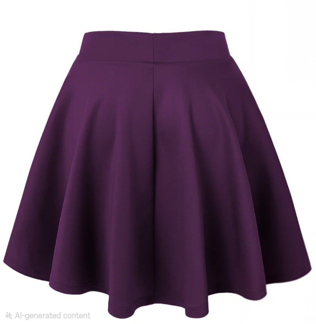 Johnny Women's Basic Versatile Stretchy Flared Sk… - image 2