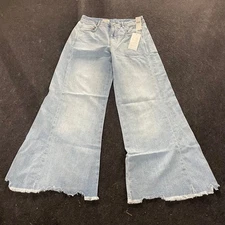 PILCRO The Adi Regenerative Cotton Mid-Rise Flare Jeans Womens Size 26