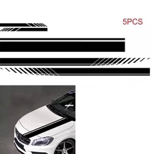 5PCS Long Stripe Graphics Car Racing Side Body Mirror Vinyl Decal Stickers