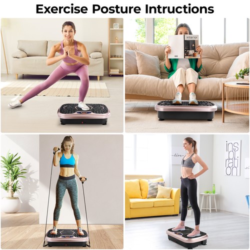 Piastra vibrante macchina fitness body shaper trainer palestra esercizio vibro - Foto 8 di 8