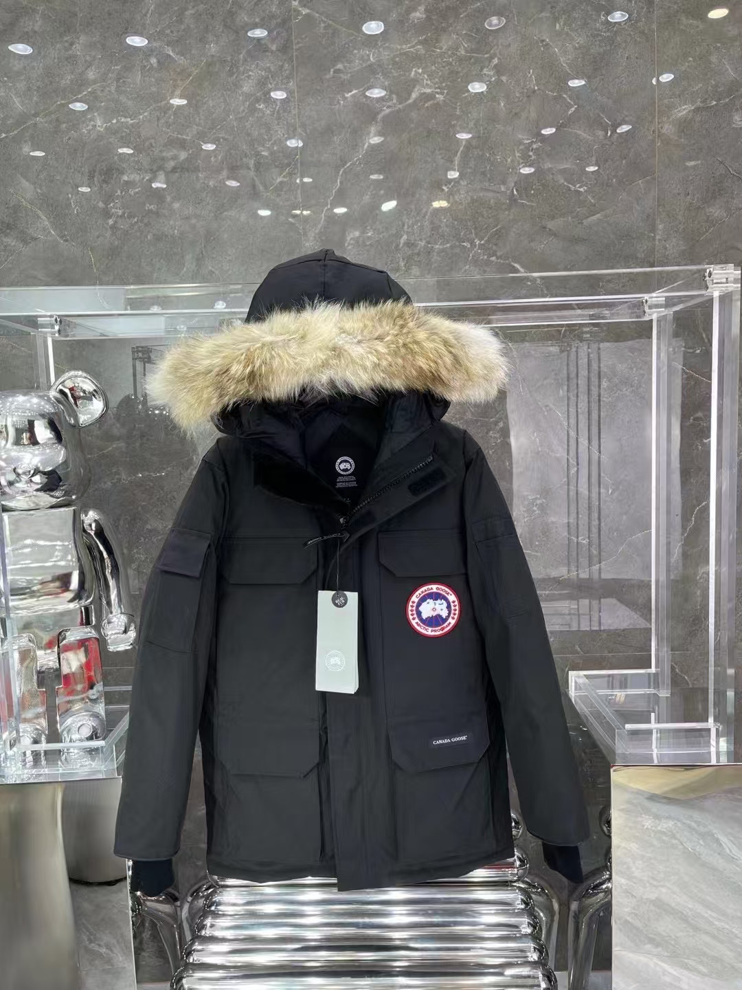 Canada Goose 08 Black Men's Down Jacket- Size S-XXL