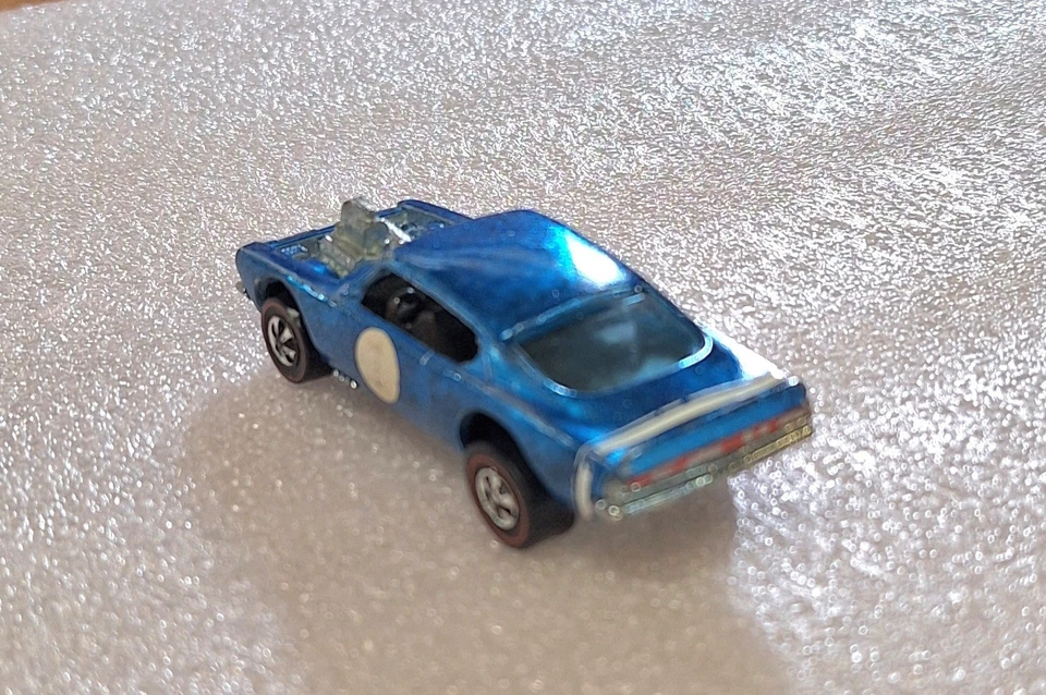 Hot Wheels 1970 Redline KING KUDA, (OC) BLUE W/ DARK INTERIOR, Bearing Style... - Image 2 of 4
