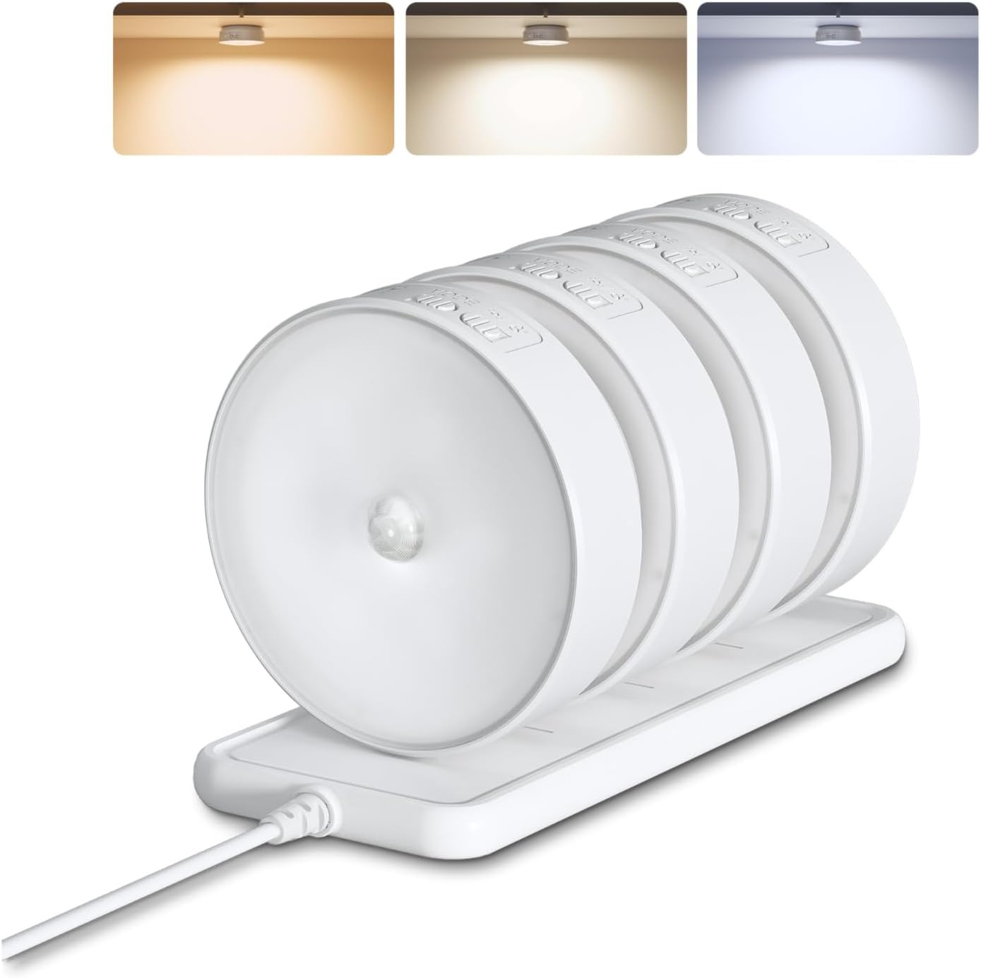 4 Pack Rechargeable Motion Sensor Closet Lights