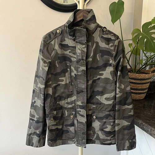 VETEMENTS Giacca Love Tree donna taglia L tela mimetica full zip manica lunga autunno primavera