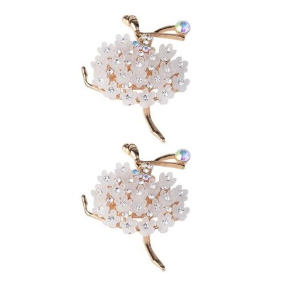 2x Ballett Mädchen Strass Kristall Verzierung Flatback Taste DIY Finden