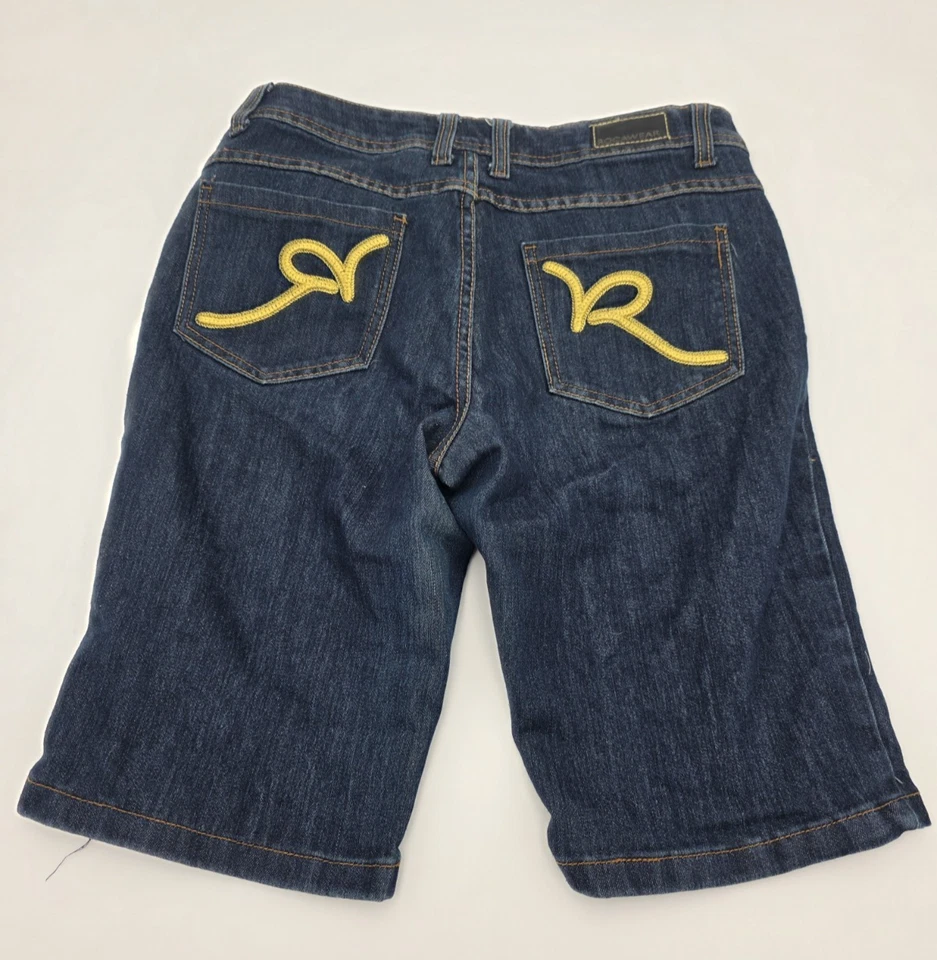 Vintage Rocawear Womens Jean Shorts Embroidered Size 9 - Image 2 of 4
