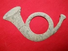 Civil War WILDERNESS VA dug battlefield relic Infantry hat horn insignia RARE