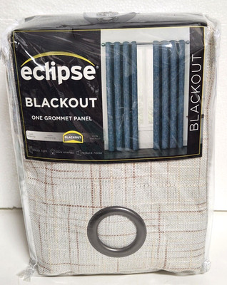 1pc. Eclipse 50 x 108 Blackout Grommet Panel Gemini White  New