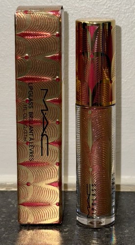 MAC Lipglass - RUBY SPARKS (Gift Of Gold Holiday, Limited-Edition)