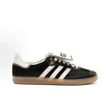 IE0580 Wales Bonner adidas Samba Pony Tonal Low Core Black Cream White