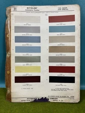 1964 Buick And Special Paint Chips Ditzler PPG Vintage