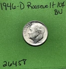 1946 D Roosevelt Dime BU Uncirculated Mint State 90% Silver 10c US Coin