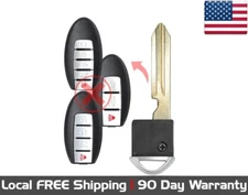 1x New Replacement Prox Key Fob Uncut Insert Blade For Select Nissan Infiniti