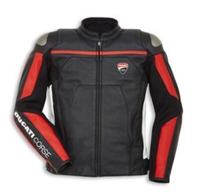 DUCATI CORSE Giacca Moto Racing Moto Racing Pelle Giacca Motociclista